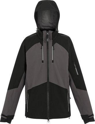 Regatta Professional Mens 4 Way Stretch Waterproof Soft Shell Jacket (Slate Grey/Black) - Size Large