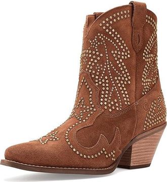 Dingo Seein Stars Womens Boots Camel : 7.5 B - Medium, Rubber/Suede/Synthetic