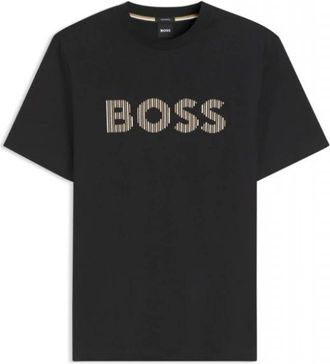 HUGO BOSS Thompson 41 T-Shirt - Heren - T-shirts - Zwart - M - Katoen - Tops