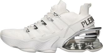 Plein Sport Tiger Attack Sneakers - Heren - Hardloopschoenen - Wit - 44 EU - Leer - Fitness
