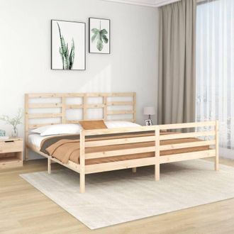 vidaXL Estructura De Cama Sin Colch&oacute;n Madera Maciza 200x200 Cm Vidaxl
