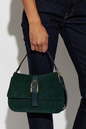 Furla Flow Medium Bag, Womens, Green