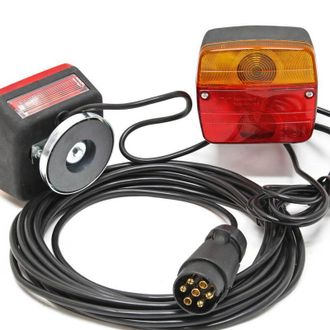 OEM Accesorios Para Remolque, Luces Traseras Para Remolque, Cable De 7 Pines, 7,5 M Y 2 Unidades, Intermitente, Luz De Freno, Caravana-crezuo