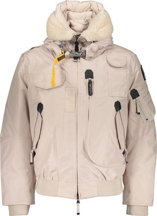 Parajumpers Winter Bomber Jacket Beige With Synthetic Fur