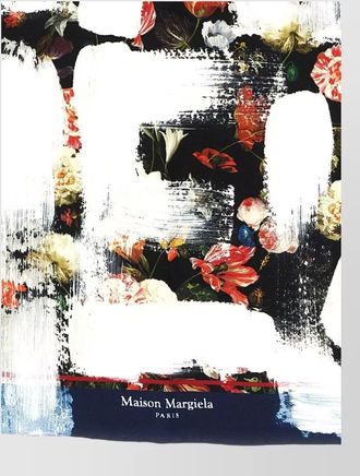 Maison Margiela silk floral-print square scarf