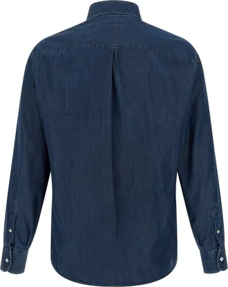 Brunello Cucinelli Lightweight Cotton Denim Shirt - Blue