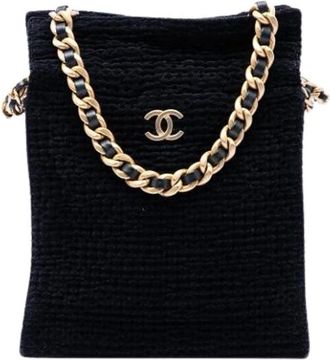 Chanel Borsa Tote Pre-owned in Tweed - - Pre-owned - Donna - Nero - ONE SIZE