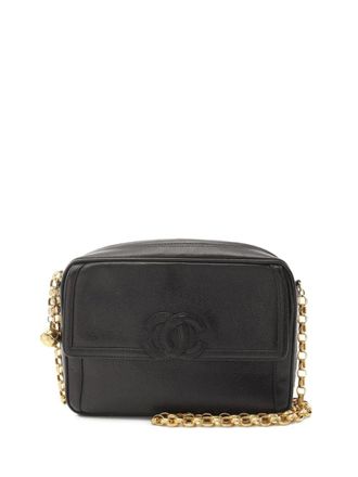 Chanel 1991-1994 Coco Mark shoulder bag - women - Caviar Leather - One Size - Black