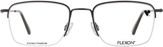 Flexon Demo Square Mens Eyeglasses FLEXON H6041 033 52