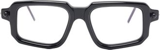 Kuboraum square-frame glasses - Black