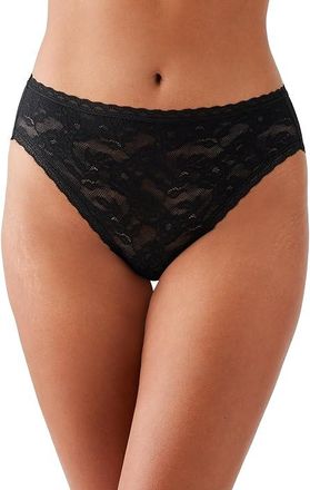 Wacoal High Profile Hi Cut Brief Panty Womens Underwear Black : MD, Cotton/Nylon