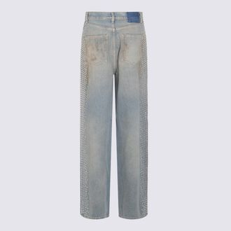 Golden Goose Womens Jeans Light Blue _100 % Co