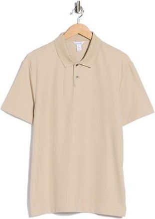 Calvin Klein Mico Waffle Polo in White Pepper at Nordstrom Rack, Size Xx-Large