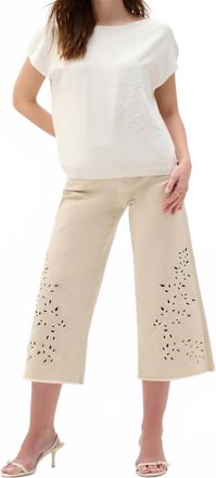 Joseph Ribkoff Womens Embroidered Top In Vanilla