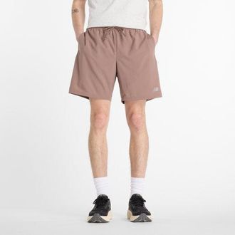 New Balance Uomo Sport Essential Short 7 in Marrone, Politessuto, Taglia 2XL