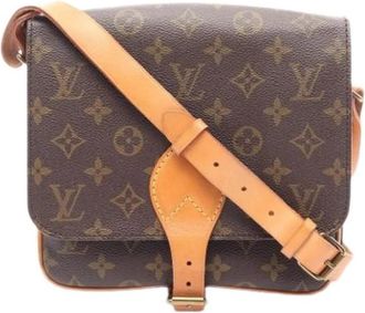 Louis Vuitton Pre-owned Cross Body Bag - Dames - Vintage Schoudertas - Bruin - ONE Size - Leer - Vintage