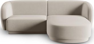 CXL by Christian Lacroix 3-Sitzer Designer Ecksofa Lionel - Samtbezug Beige