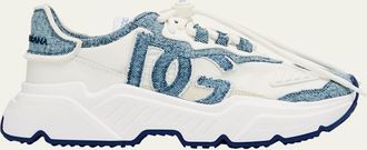 Dolce & Gabbana Daymaster DG logo Denim Runner Sneakers