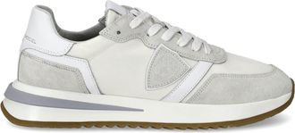 Philippe Model White Tropez 2.1 Suede Nylon Sneakers