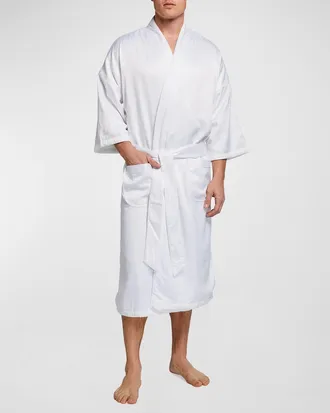 Majestic International Men & apos;s Victoria Plush-Lined Kimono Robe