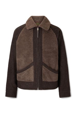 Ralph Lauren Fleece-Panelled Wool-Blend Jacket