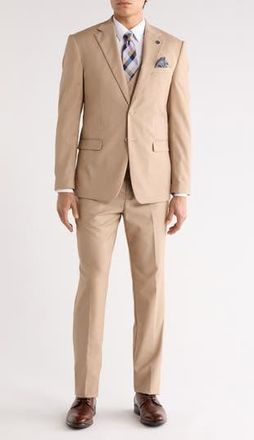 ZeGarie Classic Fit 3-Piece Suit in Tan at Nordstrom Rack, Size 60 Regular
