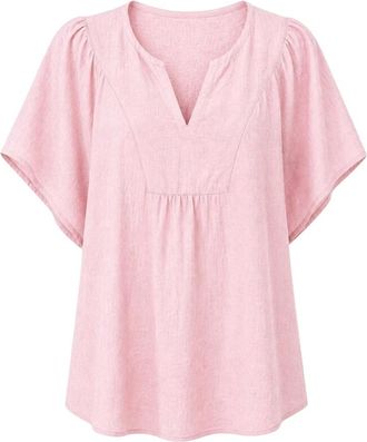 2-Biz Blouse - Dames - Blouses - Roze - L - Overhemden