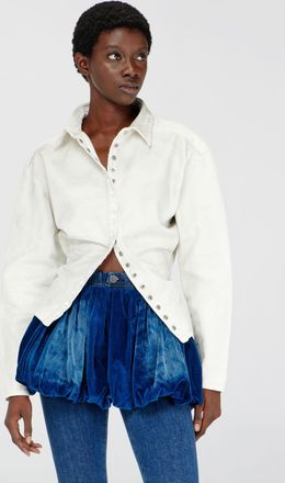 Diesel Fitted shirt in denim - Denim Shirts - Woman - White