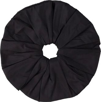 Hai Dupion Frill scrunchie - women - Fabric - One Size - Black