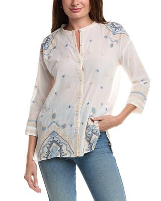 Johnny Was Slim Audrey Mandarin 3/4 Tunic