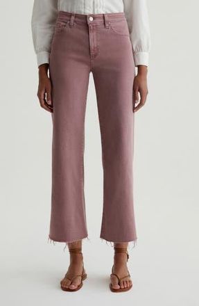 AG - Adriano Goldschmied Saige Ankle Wide Leg Jeans in Sulfur Dusty Mauve at Nordstrom Rack, Size 28