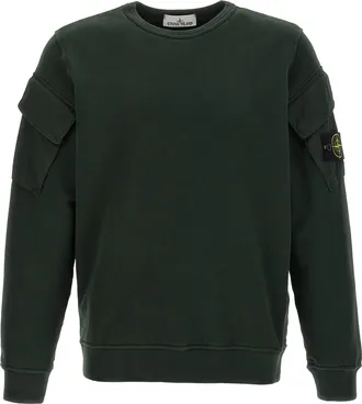 Stone Island Logo Badge Sweatshirt
