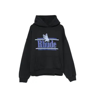Rhude Logo-print Pouch-pocket Hoodie