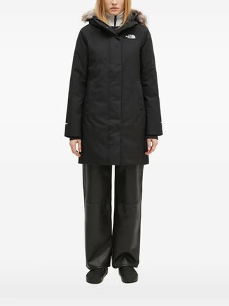 The North Face Arctic faux-fur hooded jacket - women - Recycled Polyester/Recycled Polyester/Feather - S - Black