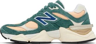 New Balance 9060 Mens Sneakers, New Spruce/Peach Blossom/Team Royal, 9.5 UK