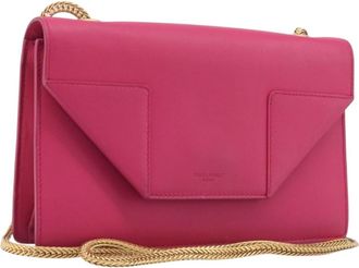 Saint Laurent Betty Leather Pink Leather Handbag (Pre-Owned)