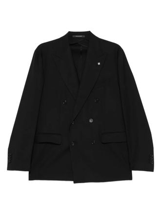 Tagliatore double-breasted wool suit - men - Elastane/Virgin Wool/Cotton/Cupro - 48 - Black