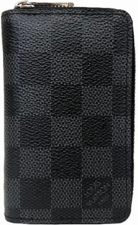 Louis Vuitton Pre-owned Wallets, male, Black, Size: ONE SIZE Pre-owned Zippy Coin Purse Damier Graphite Coin Case