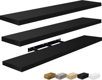 Sorbus Set Of 3 Extra-Large Floating Shelves