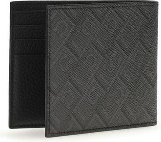 Ferragamo Mens Black Calf Leather Bos Taurus Wallet