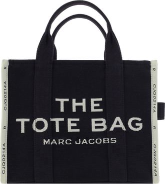 Marc Jacobs Womens Tote Handbag The Medium Black Cotton Handbags Hand Bags