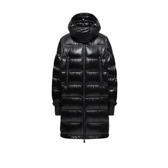 Moncler Moncler Rochelairs Hooded Long Down Jacket, Women, Black, Size: 00