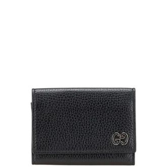 Gucci Tweedehands leren portemonnees - Heren - Vintage Accessoires - Zwart - ONE Size - Leer - Vintage