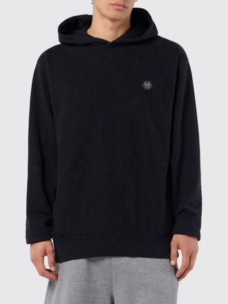 Philipp Plein Felpa con cappuccio in cotone