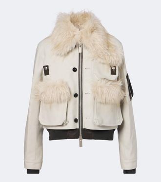 sacai Wool blouson jacket