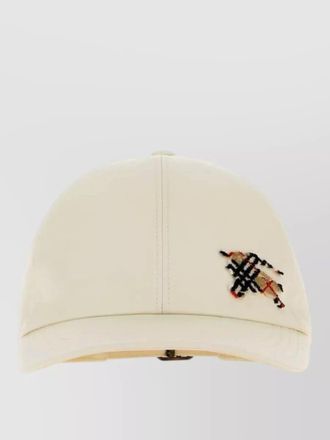 Burberry cotton baseball cap curved brim design