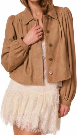 LoveShackFancy Womens Eris Jacket In Beige