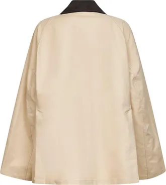 Toteme Womens Cotton Summer Jacket Beige Bomber