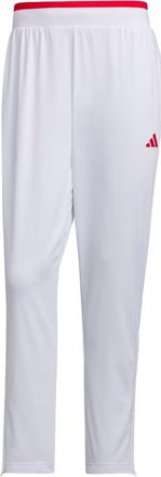 adidas Knit Tennis Pants Asia Sizing White Red IV7577