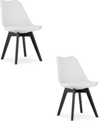 OEM Silla Mark - Patas Blancas / Negras X 2